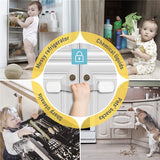 8Pcs Childproofing Baby Proofing Cabinet Latches Locks for Drawers Fridge Dishwasher