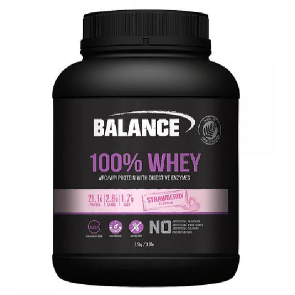 Balance 100% Whey Protein Strawberry 1.5kg
