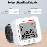 Blood Pressure Monitor Large LCD Display Adjustable Wrist Cuff