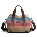 Womens Shoulder Crossbody Messenger Canvas Cloth Handbag Convertible Bag