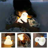 Cartoon Silicone Kiwi Bird Rechargeable Night Light Lamp Indoor Lighting Decor