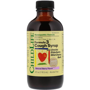 Childlife Formula 3 Cough Syrup Natural Berry Flavor 118.5ml