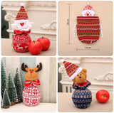 3pcs Cute Apple Bags Drawstring Christmas Gift Candy Wrapping Bags