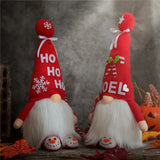 Christmas Gnomes Ornaments Glowing Luminous Plush Santa Dolls