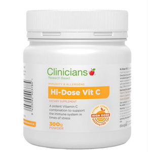 Clinicians Hi-Dose Vit C 300g Powder