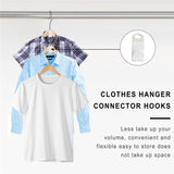 Clothes Hanger Connector Hooks Hanger Extender Clips