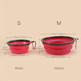 Silicone Collapsible Travel Portable Dog Food Water Bowl