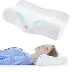 Ergonomic Contour Cervical Memory Foam Support Pillow