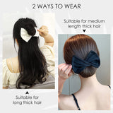 DIY Floral Printed Deft Hair Bun Maker Headband French Twist Hair Clip