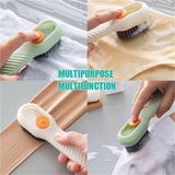 2Pcs Multifunctional Automatic Liquid Adding Cleaning Brush Dispense Liquid Brush