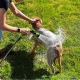 Dog Wash Pup Jet Hose Nozzle Foam Sprayer with Soap Dispenser for Pet Shower Bathing Tool