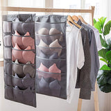 Dual-Sided Hanging Closet Organizer with Mesh Pockets