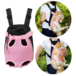 Durable Pet Dog Backpack Front Pack Chest Tote Carrier Net Bag