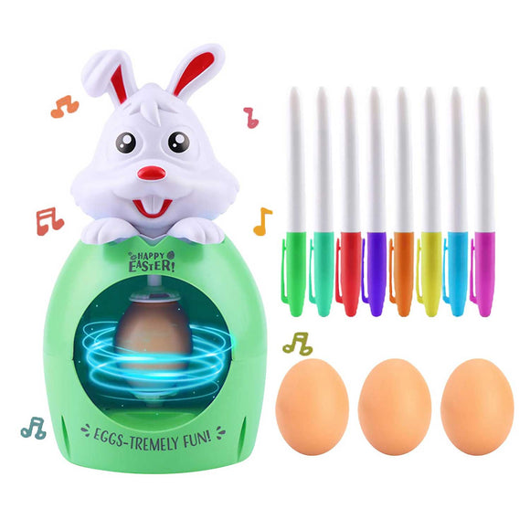 Easter Diy Egg Painting Machine Spinner with Music & Light