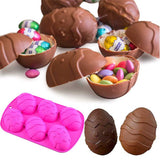 2pcs Easter Eggs Silicone Chocolate Candy Mold