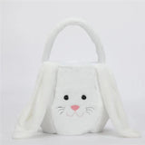 Easter Bunny Basket Long Ear Plush Handbag Egg Candy Baskets Tote Bag