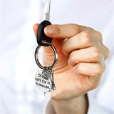 Fashion Dad Letters Keychains Wrench Keyring Hanging Pendant Father's Day Gift