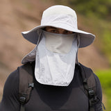 Fishing Hat Sun Protection Hat with Removable Mesh Face Neck Flap Cover