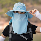 Fishing Hat Sun Protection Hat with Removable Mesh Face Neck Flap Cover