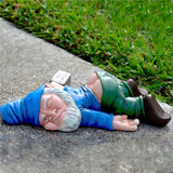 Funny Drunk Dwarf Garden Gnome Statues Decoration