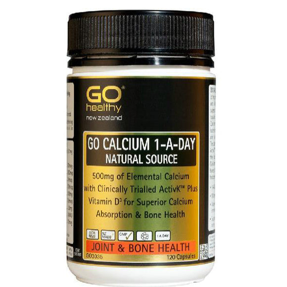 GO Healthy Go Calcium 1-A-Day 120 Capsules