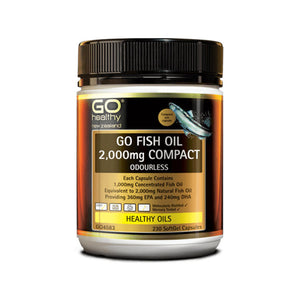 Go Healthy Go Fish Oil 2000mg Compact 230 Capsules