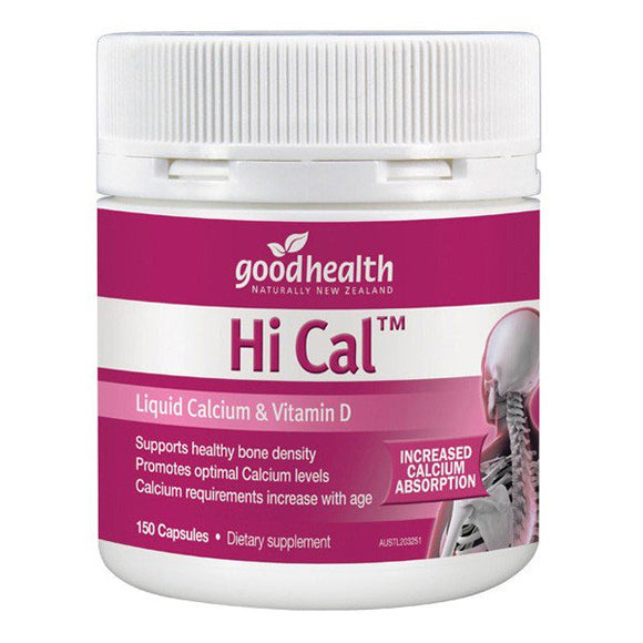 Good Health Hi Cal - Liquid Calcium & Vitamin D 150 Capsules