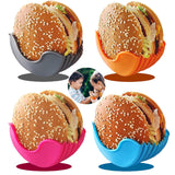 2 PCs Retractable Reusable Hamburger Sandwich Burger Holders