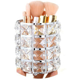 Handcrafted Crystal Makeup Brush Holder Storage Cup