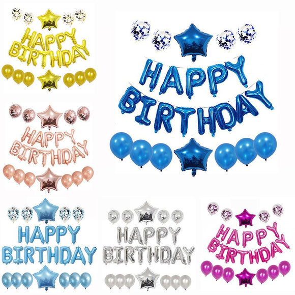 Happy Birthday Party Decorations Balloon Kit