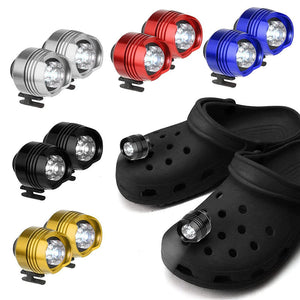 IPX5 Waterproof LED Shoes Headlights Light for Kids Adults Crocs