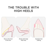 Women's High Heels Half Forefoot Insert Pad Cushion Toe Protector