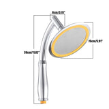 6-Inch Ultra-Thin High Pressure Top Rainfall Booster Shower Head with Free Shower Hose