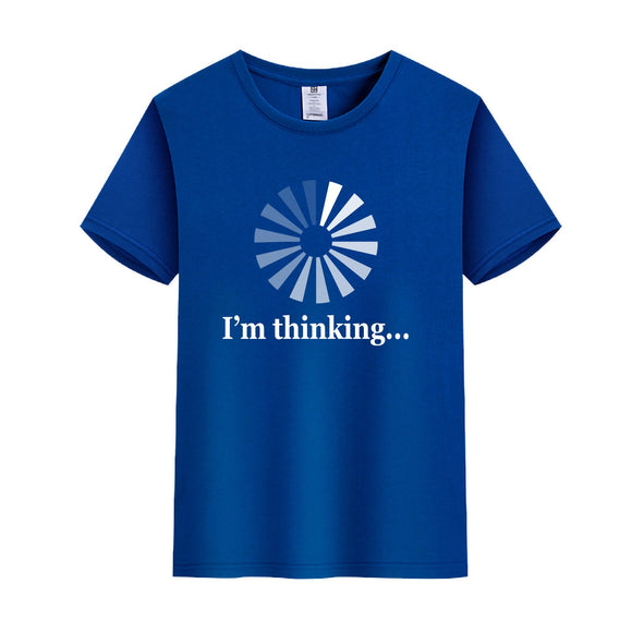 Unisex Funny T-Shirt I'm Thinking Graphic Novelty Summer Tee
