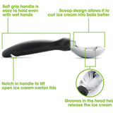 Ice Cream Scoop With Soft Grip Handle Spoon Kitchen Tool