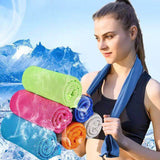 2PCs Microfibre Towel Ice Cooling Towel for Sweat in Gym Workout Sports Travel