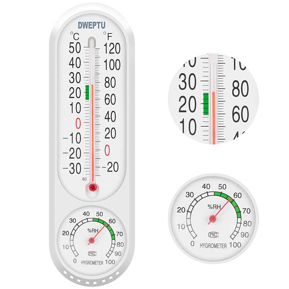 Outdoor Indoor Hygrometer Thermometers Temperature Humidity Gauge Meter