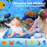 Inflatable Baby Water Play Mat Toddlers Kid Tummy Time