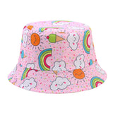 Baby Girls Boys Summer Sun Hat Kids Chin Strap Bucket Hats Beach Fisherman Cap