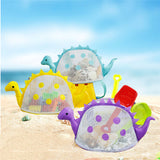 Kids Dinosaur Mesh Beach Bag Cartoon Sea Shell Swimming Storage