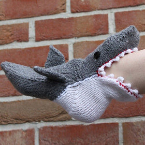 Christmas Novelty Animal Knit Crocodile Chameleon Fish Shark Socks