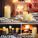 LED Flameless Remote Flickering Moving Candle Lights