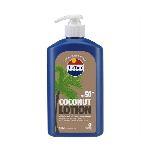 Le Tan SPF50+ Coconut Lotion Sunscreen 500ml