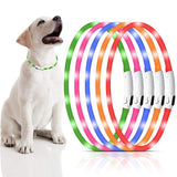 Led Usb Pet Dog Luminous Flashing Glow Glowing Night Collar