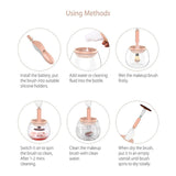 Electric Automatic Makeup Brush Cleaner Set