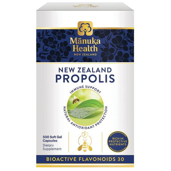 Manuka Health Bio30 Premium New Zealand Propolis 500 Capsules