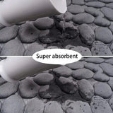 Super Water Absorbent Memory Foam Bath Mat Cobblestone Bathroom Rugs