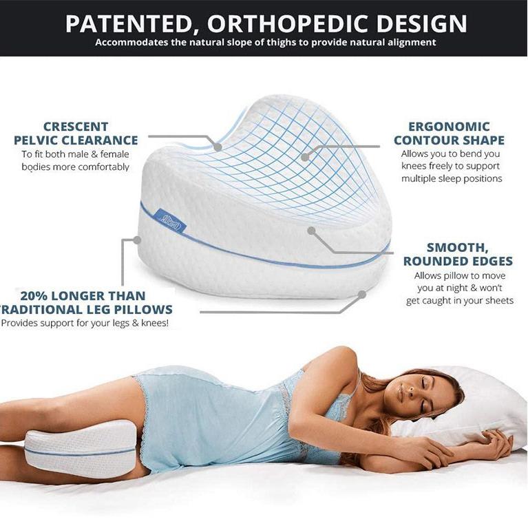 Memory Foam Knee & Leg Pillow Orthopedic Bed Cushion for Side