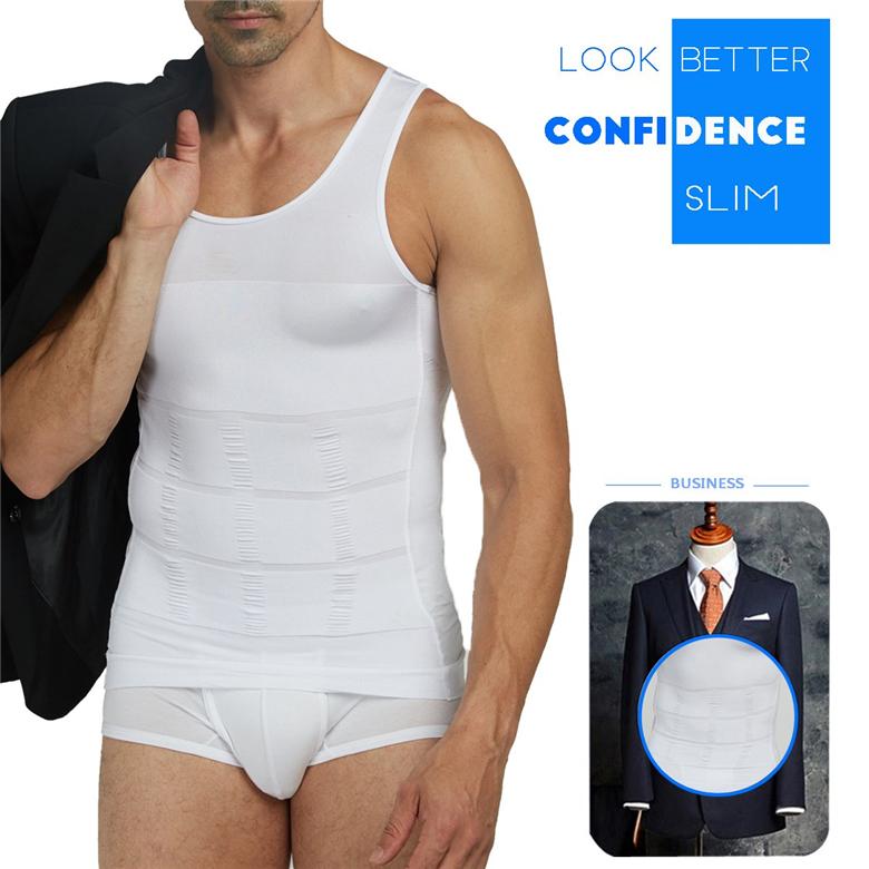 Mens Body Shaper Slimming Shirt Compression Tank Vest – aBetterMe NZ