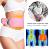 Menstrual Heating Massage Pad Heated Waist Belt Belly Back Pain Relief for Girls Women